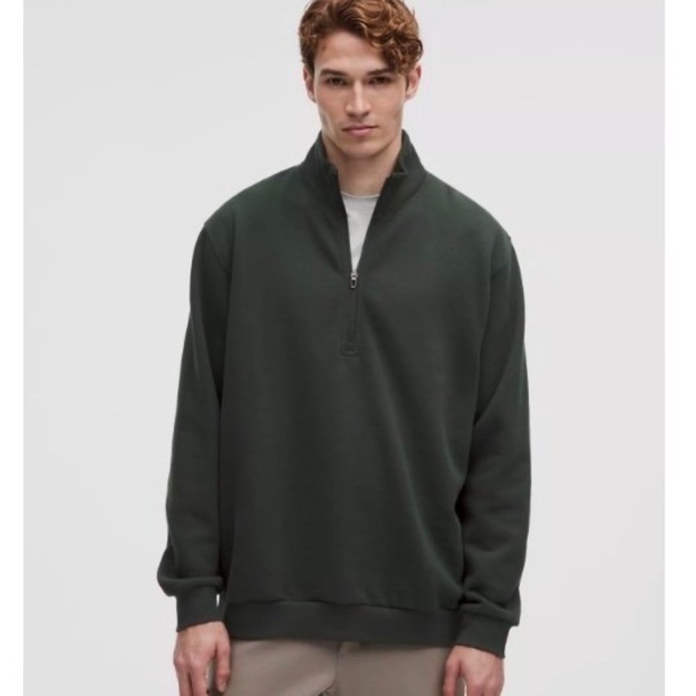 Lululemon | Steady State Half Zip‎ | XXL Mens Sweatshirt | Rainforest Green NEW